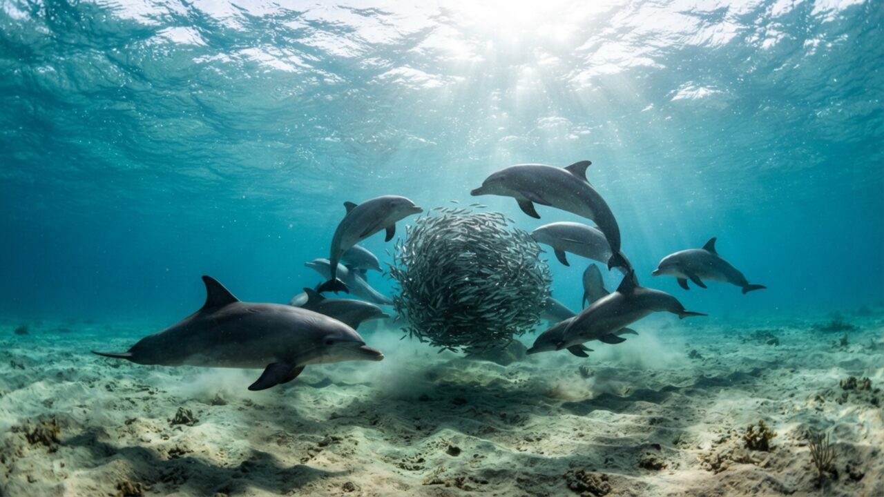 O golfinho assusta o peixe até ele devolver o jantar: comportamento nunca descrito em cetáceos surpreende pesquisadores na Austrália