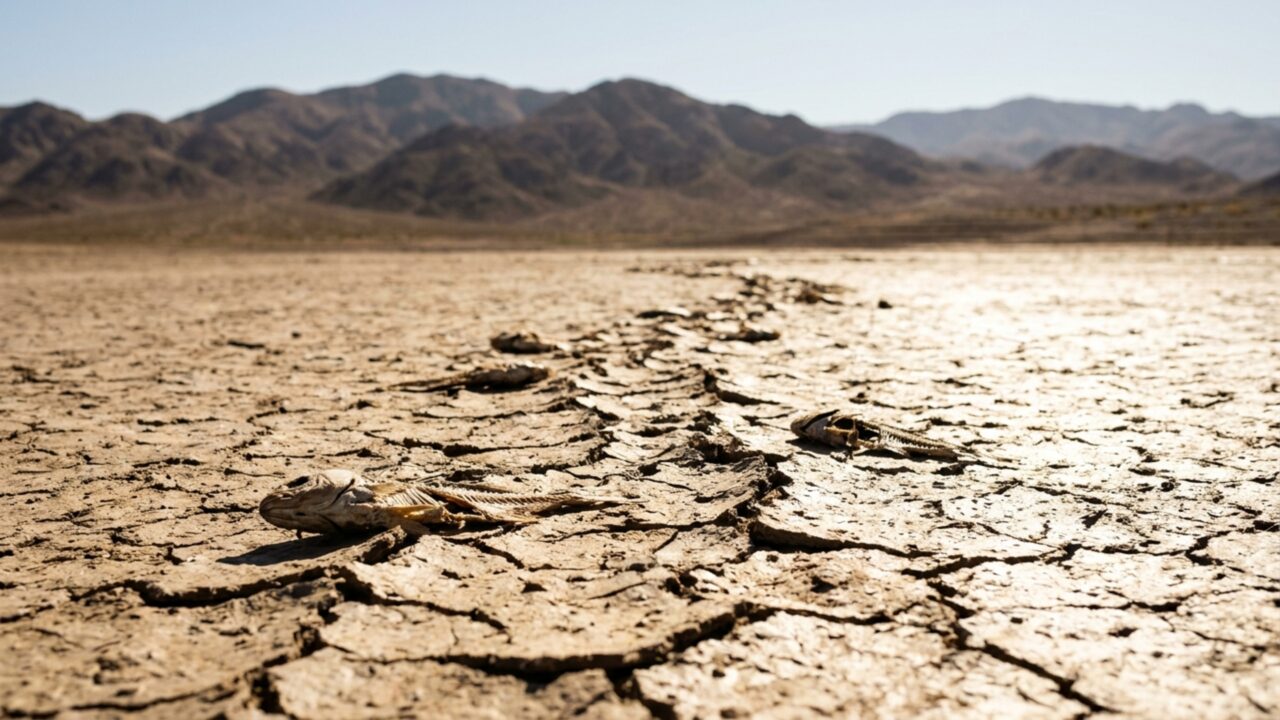 Um reservatório do Arizona caiu para menos de 1% da capacidade e a falta de oxigênio matou praticamente todos os peixes