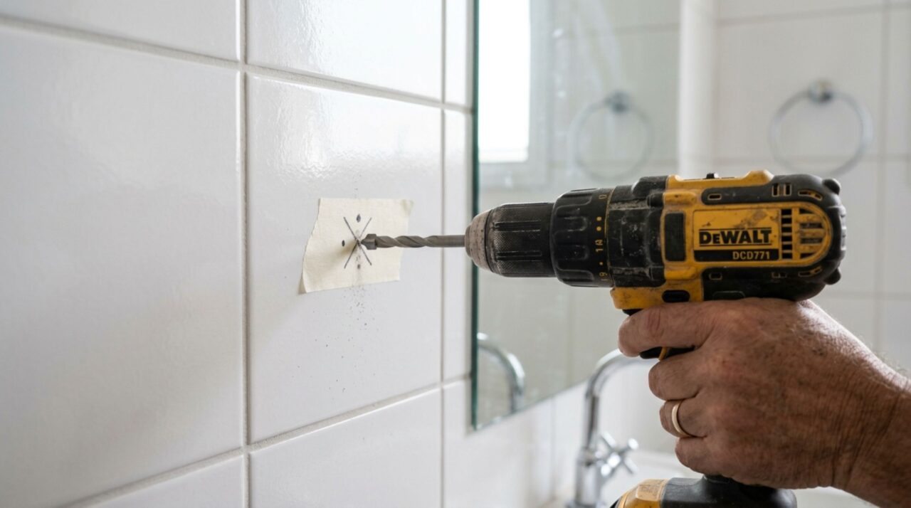 Como furar azulejo sem rachar: 4 passos para instalar acessórios na parede