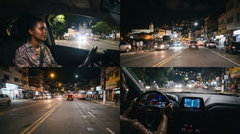 Infração de trânsito por uso de farol alto em vias urbanas iluminadas