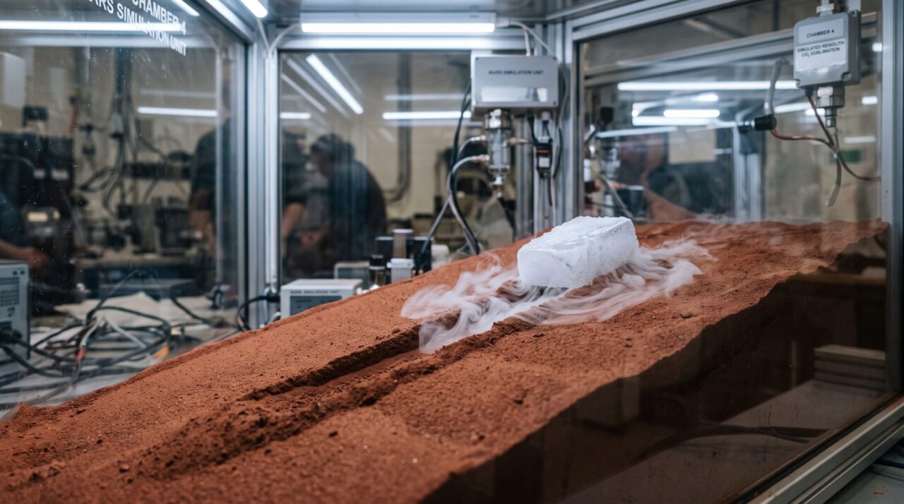 Sulcos continuam surgindo em Marte sem água líquida: gelo de CO2 pode deslizar como se estivesse sobre uma mesa de ar
