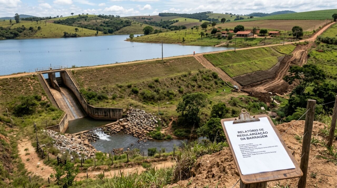 Agricultor herda pequena propriedade com açude antigo e, ao aumentar a barragem para enfrentar a seca, recebe fiscalização por alterar o represamento sem verificar as autorizações