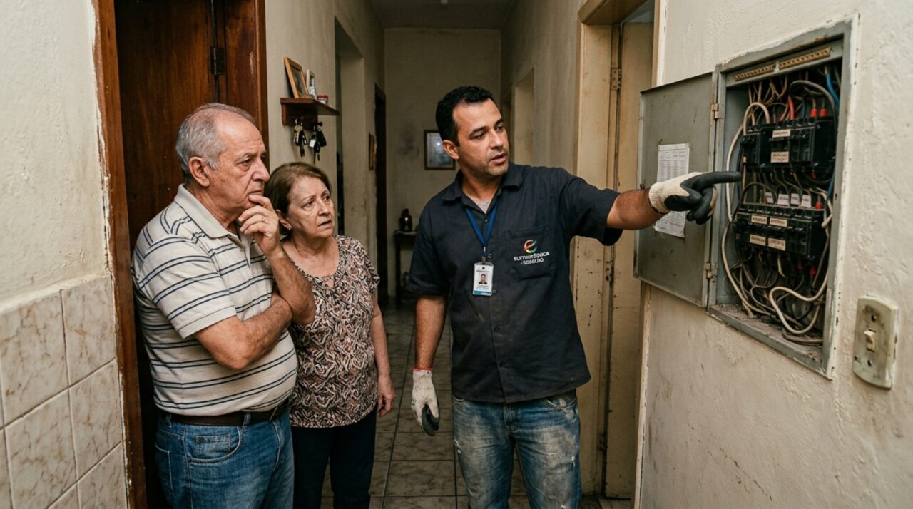 Casal compra casa dos anos 80 pensando em trocar piso e cozinha, mas arquiteto avisa que a primeira coisa a mexer está escondida dentro das paredes