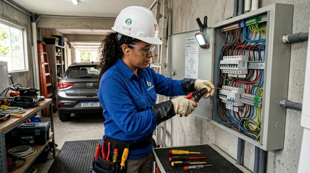 Raquel, 45 anos:“Sou eletricista com 25 anos de profissão e ainda escuto de clientes que seria melhor chamar meu marido”