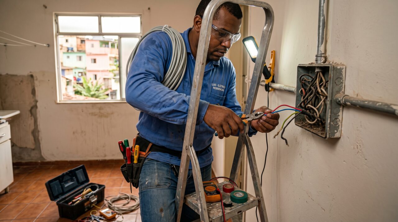 Quanto custa refazer a fiação elétrica de uma casa de 30 anos em 2026 para evitar riscos de incêndio?