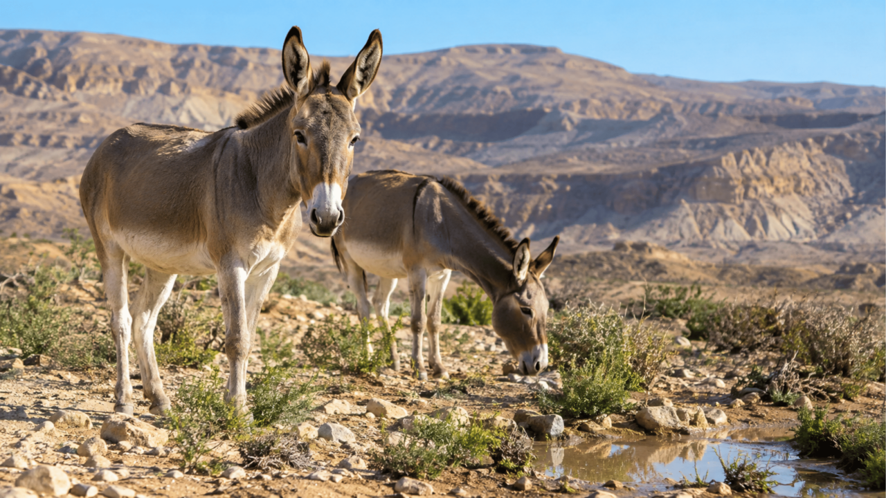 Em 1982, soltaram 28 burros selvagens no deserto: 40 anos depois, transformaram o ecossistema de forma natural