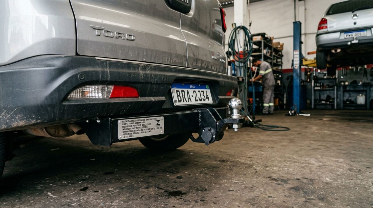 Motorista instala engate no carro para proteger o para-choque e descobre que a peça precisa seguir requisitos específicos