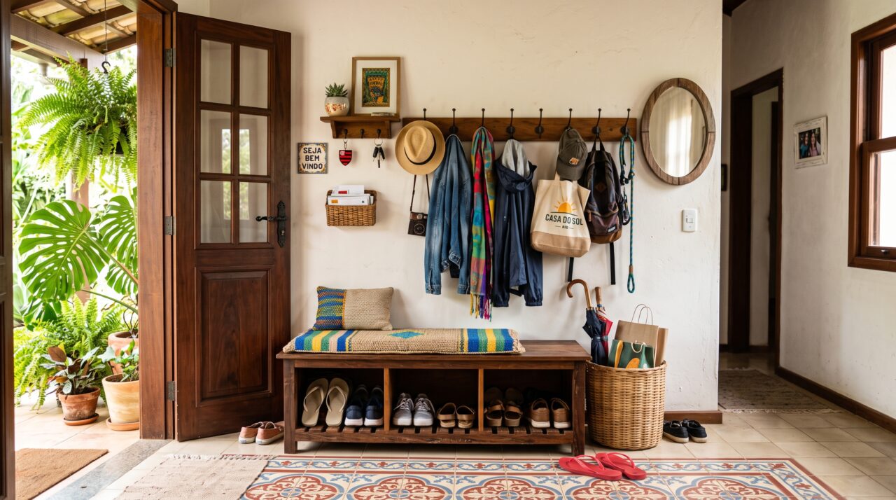 Custo e estrutura para montar um hall de entrada no estilo mudroom de 3 m² em 2026