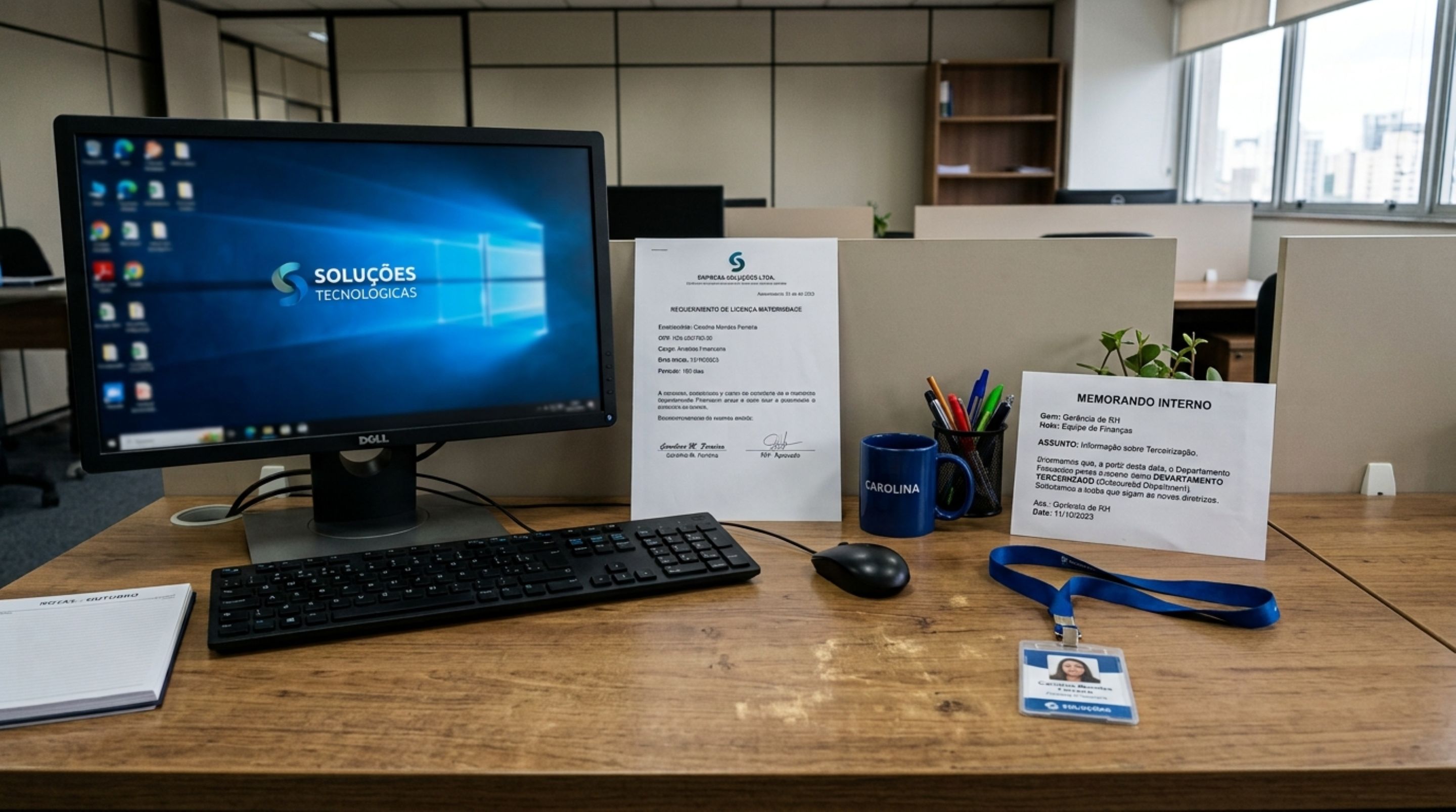 Funcionária sai de licença-maternidade e, ao voltar, descobre que todo o seu setor foi terceirizado durante uma reestruturação interna da empresa