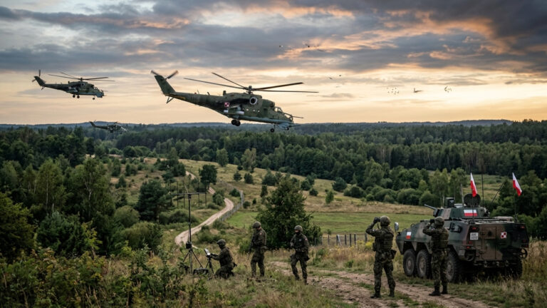 Espaço aéreo polonês é invadido por 'objetos desconhecidos' vindos da Bielorrússia; exército envia helicópteros e descobre que não eram drones