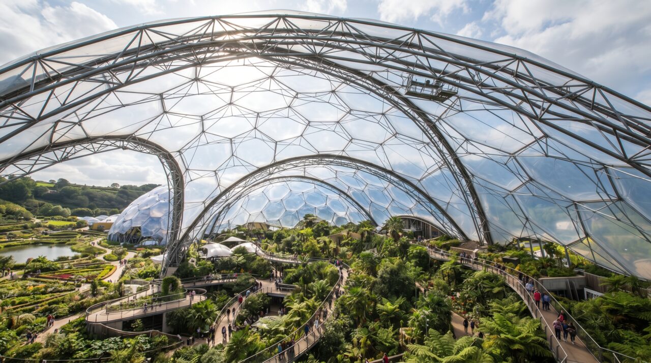 O plástico inflável espacial que pesa 100 vezes menos que o vidro, resiste a furacões e cria coberturas gigantescas e transparentes para estádios e shoppings