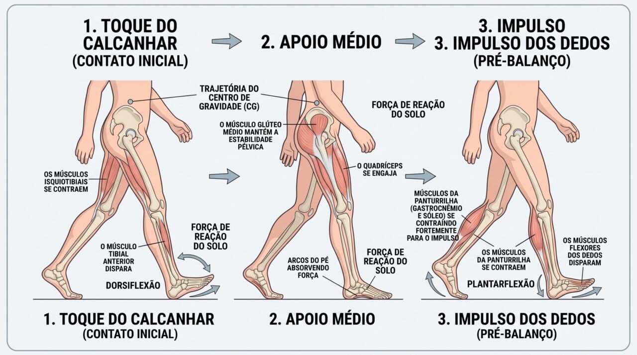A forma de pisar com o calcanhar primeiro pode ter ajudado ancestrais humanos a caminhar mais longe, mas a eficiência veio acompanhada de impactos maiores