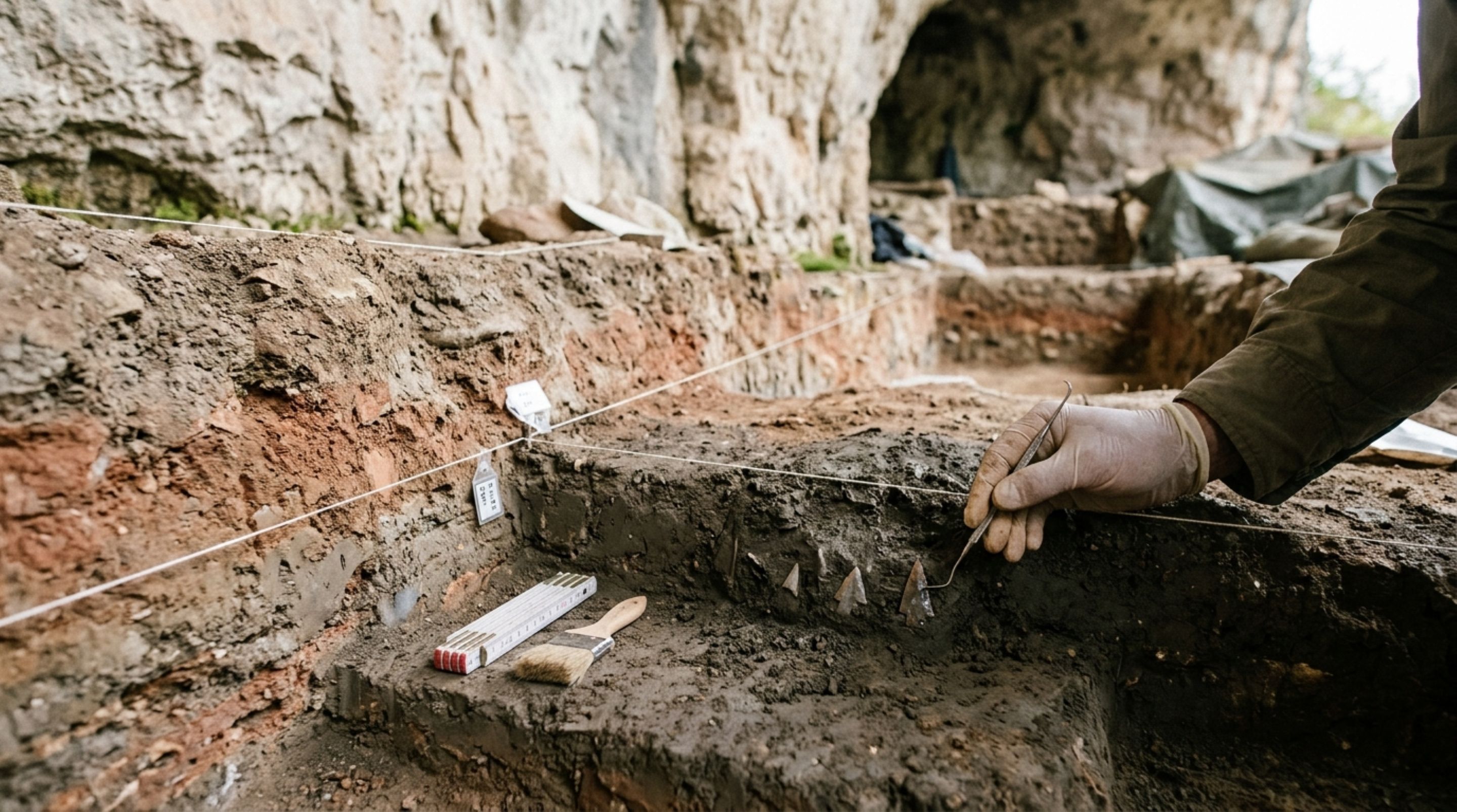 Pontas de pedra minúsculas aparecem em abrigo de 80 mil anos e levantam nova pista sobre quando armas de longo alcance surgiram na Eurásia