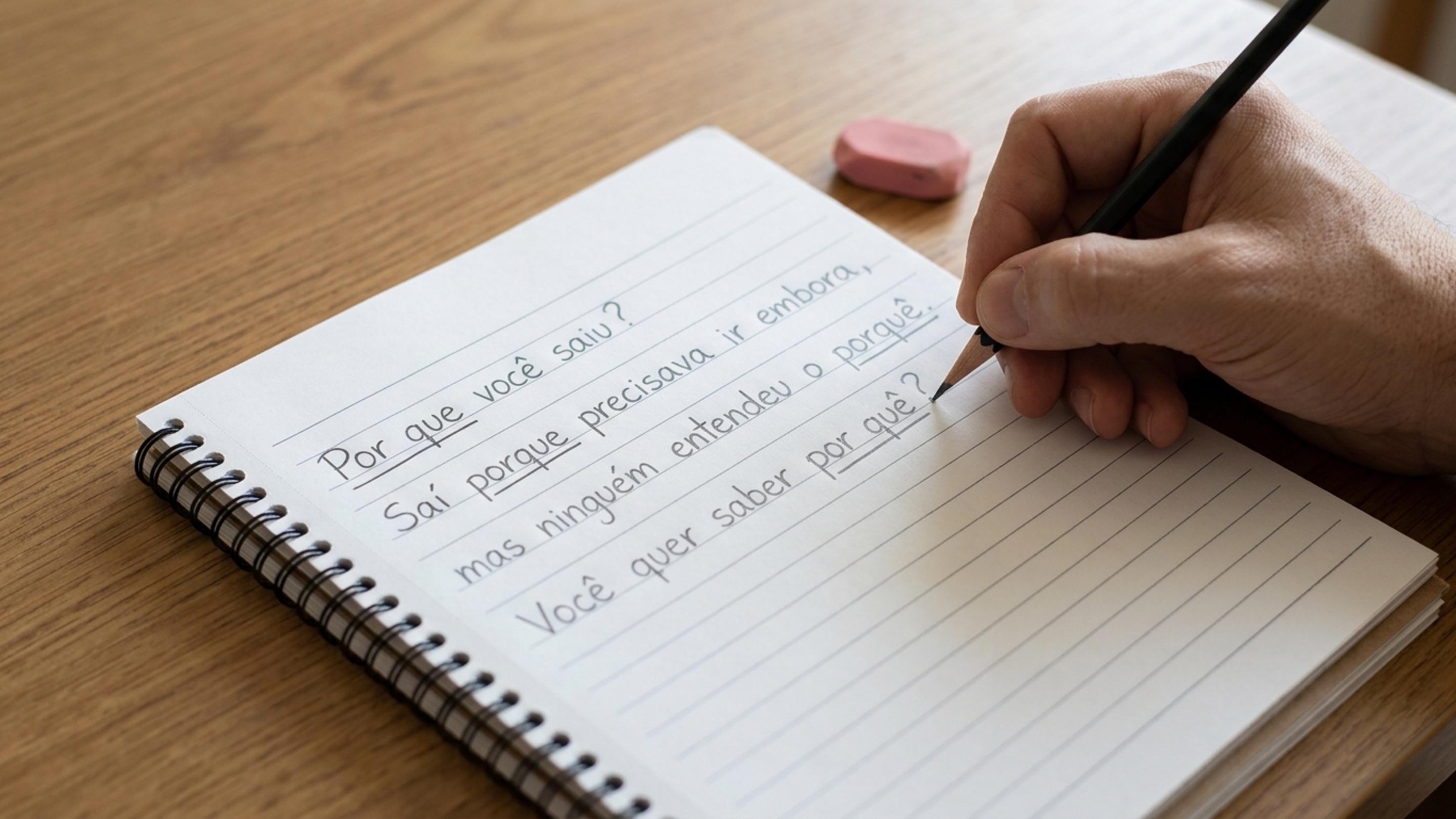 Você sabe usar “por que”, “porque”, “por quê” e “porquê”? Uma única frase pode revelar se você ainda lembra