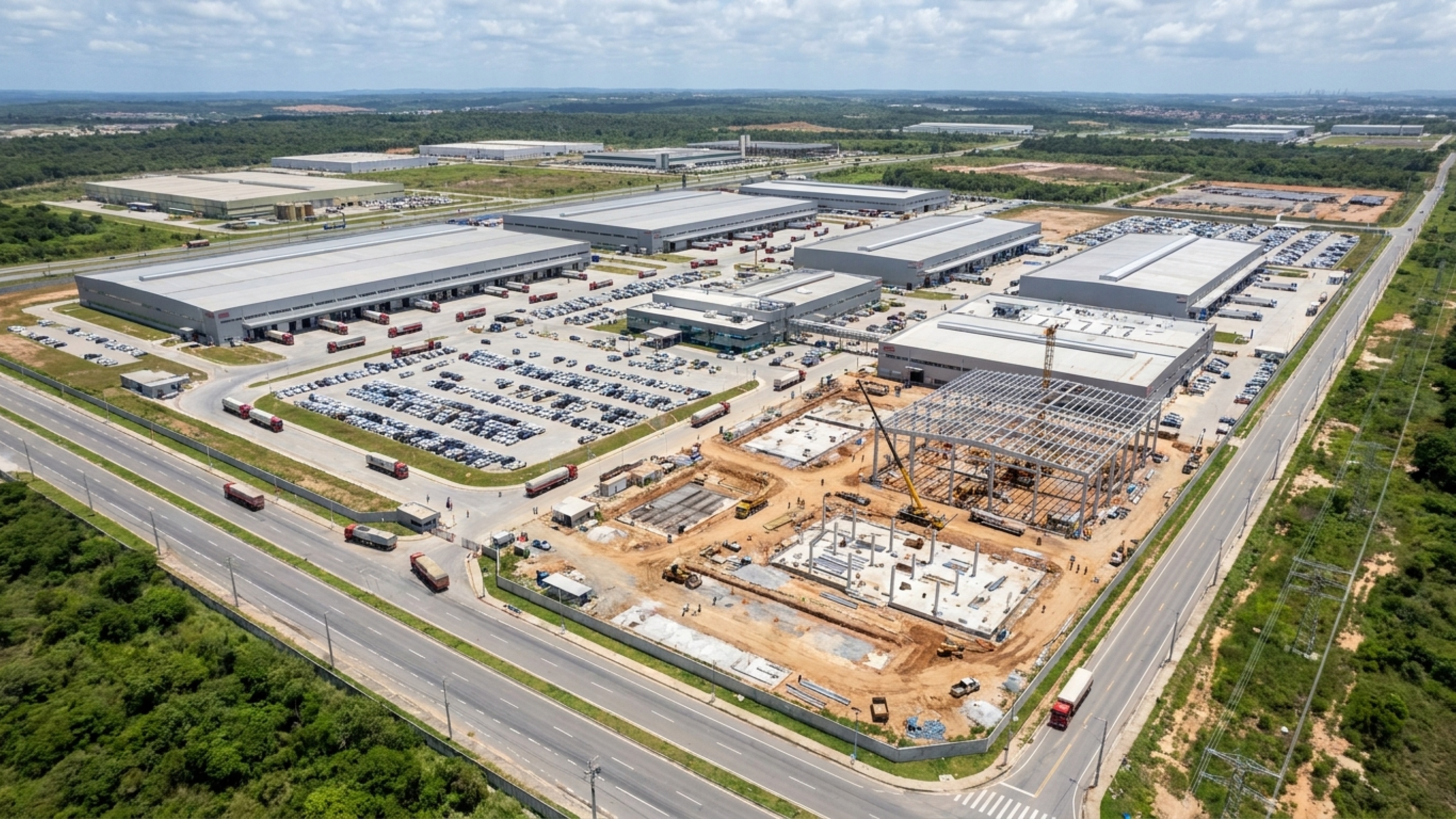 China amplia complexo de 4,6 milhões de m² no Nordeste para transformar a maior fábrica da BYD fora do país em uma planta capaz de produzir 600 mil carros por ano