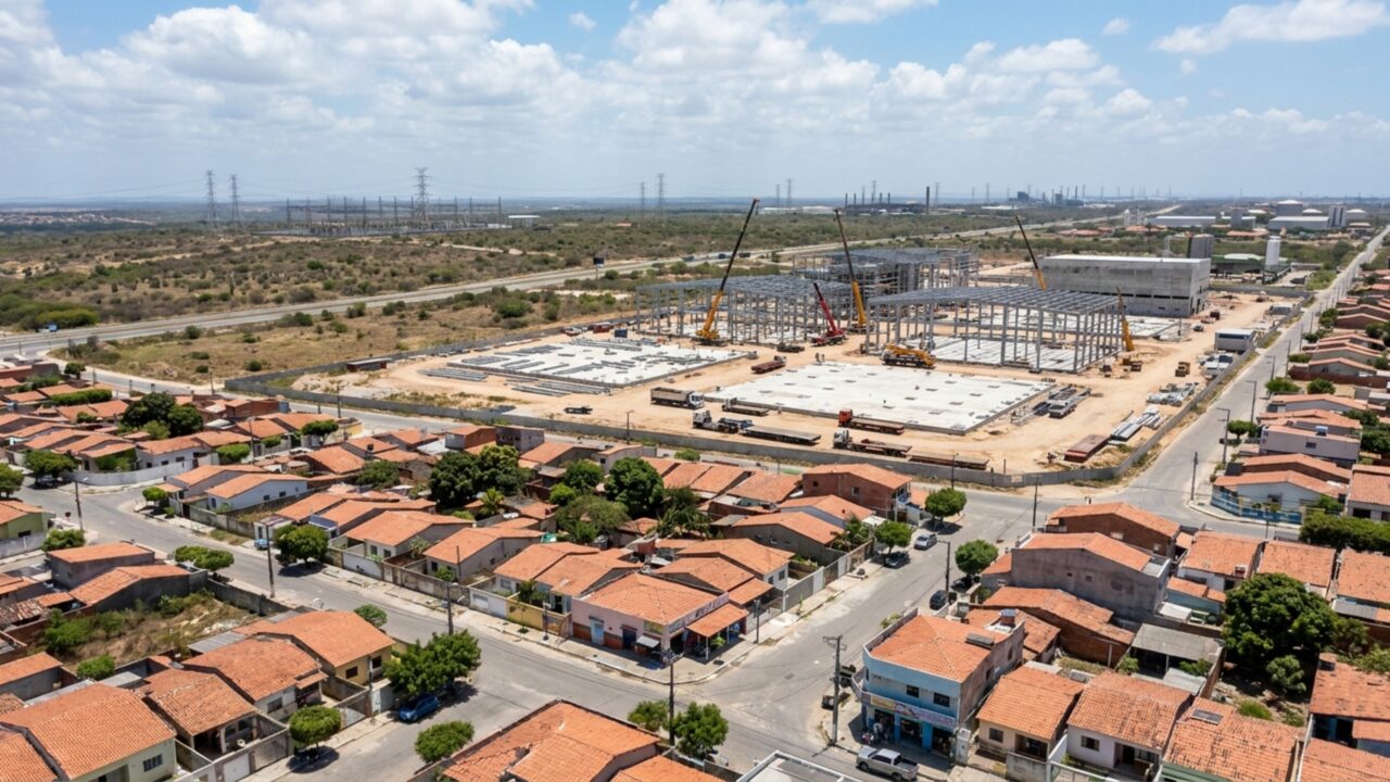 Cidade vizinha a Fortaleza concentra projetos de R$ 381,7 bilhões em dois data centers e já vê uma das maiores obras de tecnologia da América Latina avançar