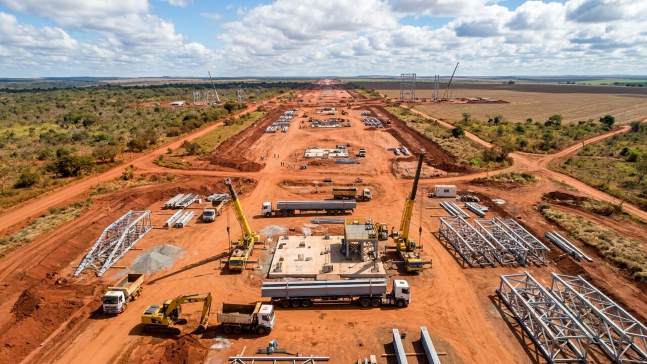Megaobra chinesa de R$ 18 bilhões começa a atravessar quase 1.500 km do Brasil para ligar Maranhão a Goiás com o maior empreendimento do setor