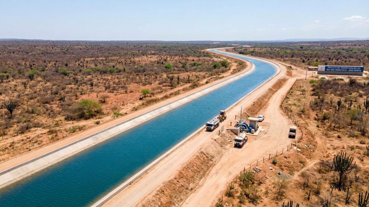 Megaobra de R$ 1,45 bilhão abre 115 km pelo sertão para mover até 40 mil litros de água por segundo e abastecer 750 mil pessoas do Nordeste