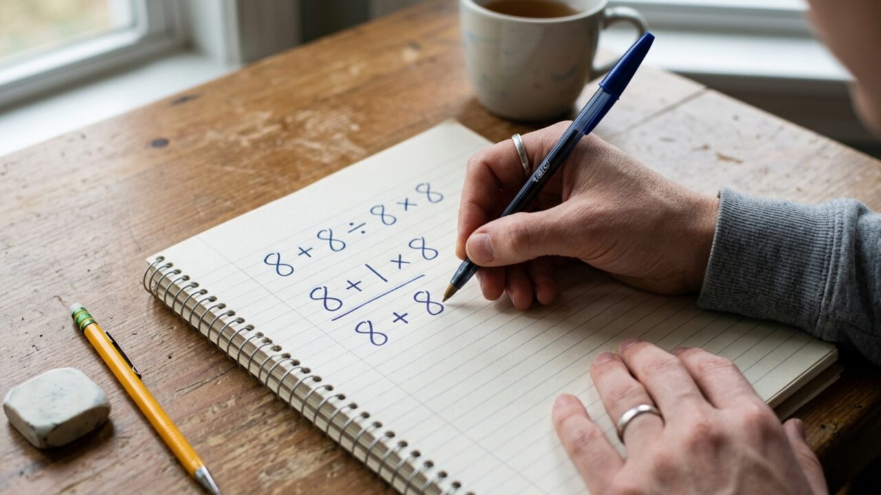 A conta 8 + 8 ÷ 8 × 8 parece simples, mas a ordem das operações altera o resultado