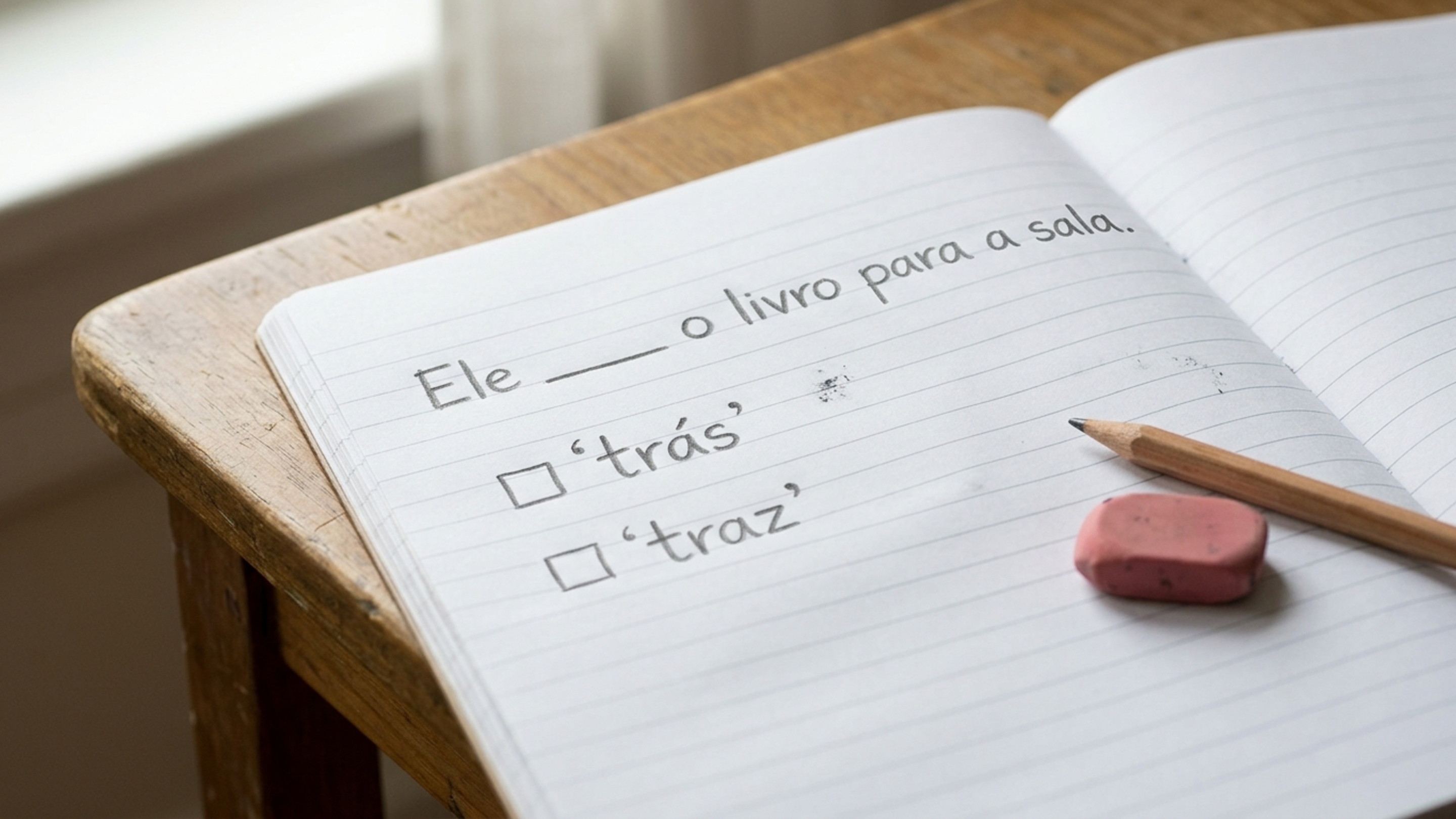 É “trás” ou “traz”? Complete a frase e veja se você ainda lembra a diferença