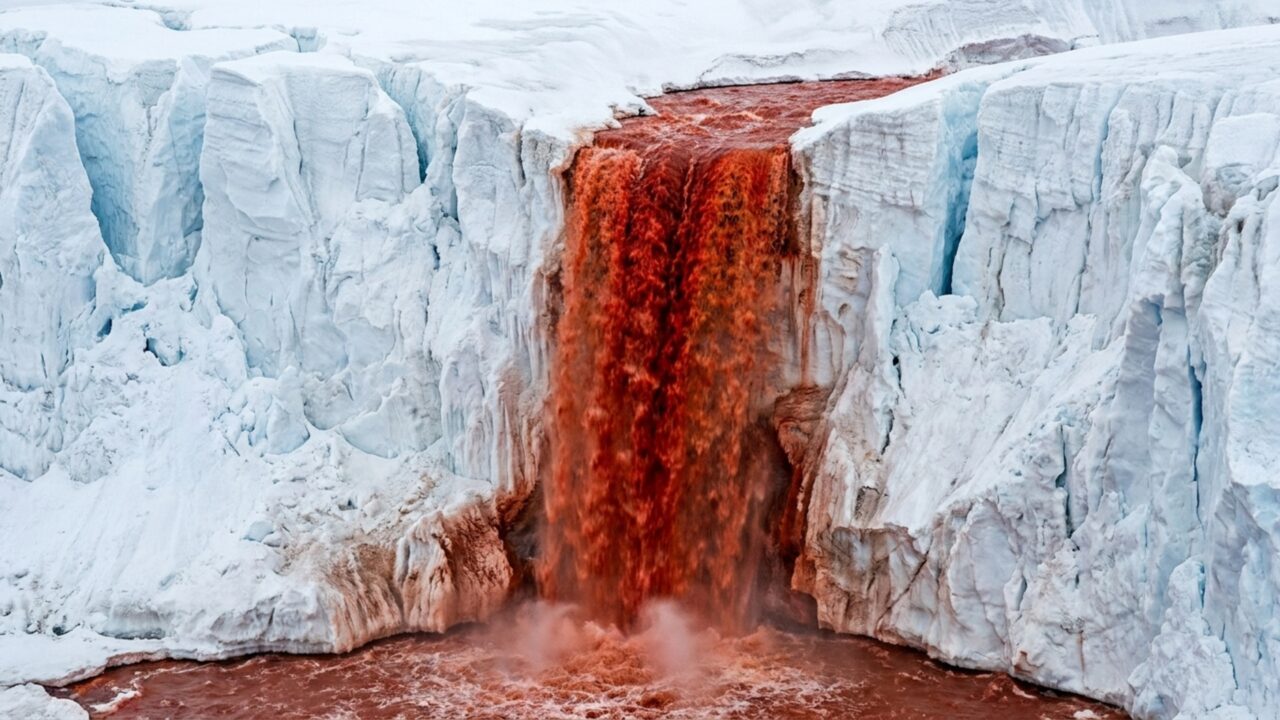 Segundo um novo estudo, as Cataratas de Sangue da Antártida escondem descendentes de antigas criaturas marinhas