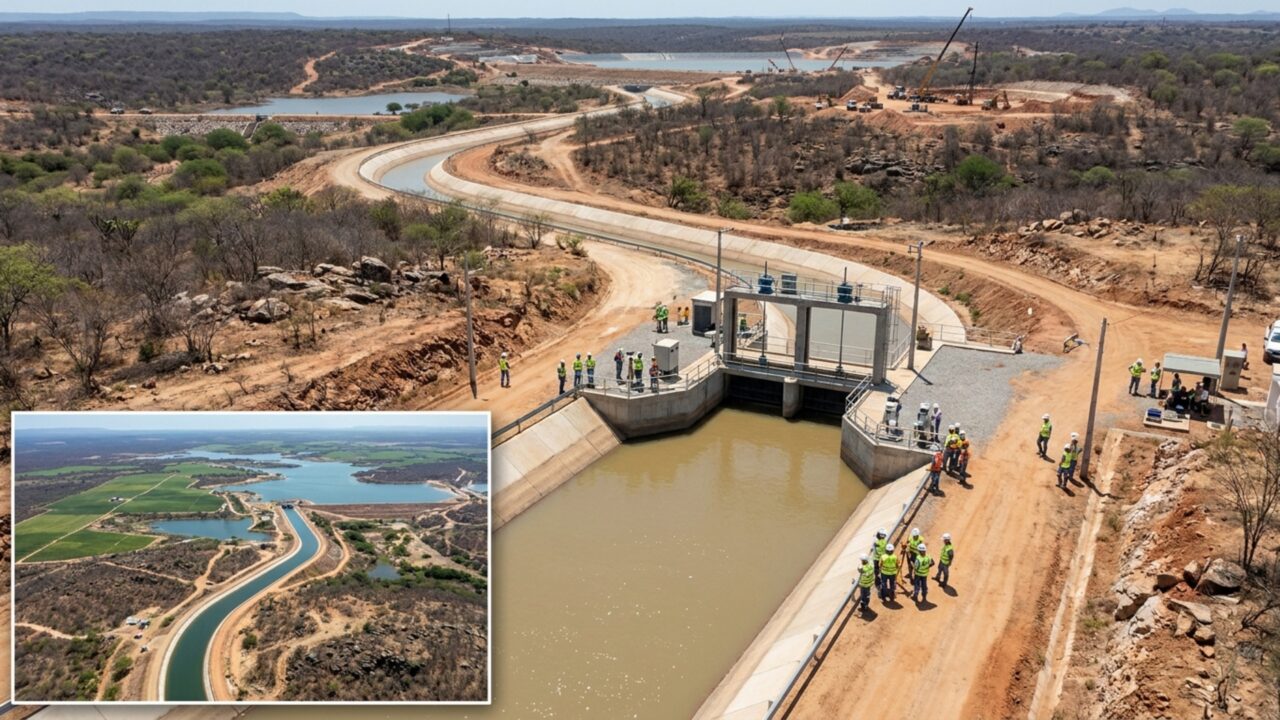 Megaobra de R$ 1,4 bilhão abre um túnel de 6,5 km e leva água por 115 km para atravessar o sertão com vazão de até 40 mil litros por segundo
