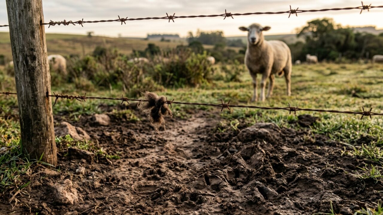 Fazendeiro percebe que as ovelhas começaram a desaparecer sempre perto do amanhecer, instala câmeras no pasto e descobre que o responsável entrava por baixo da cerca sem deixar quase nenhum rastro