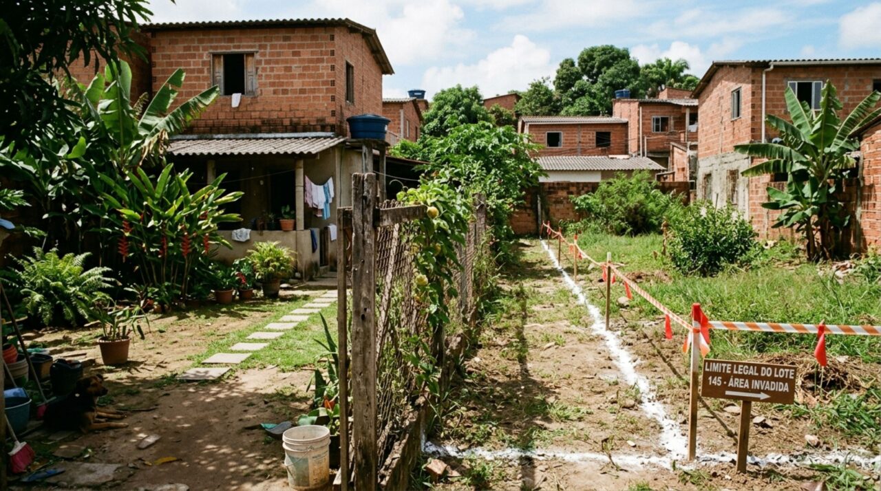 Casal compra terreno cercado, constrói respeitando a cerca antiga e, anos depois, descobre que parte do quintal pertence ao lote vizinho