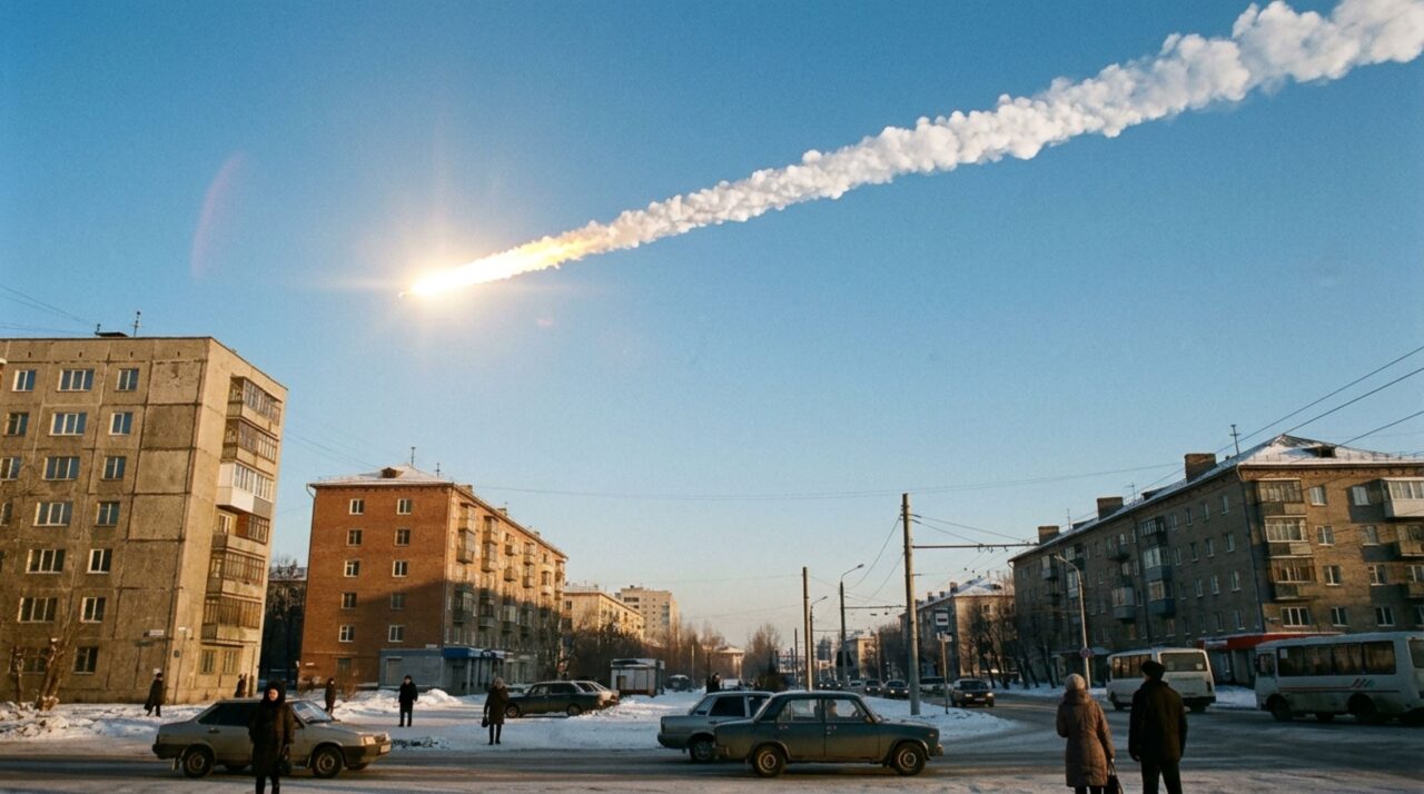 O maior meteoro já gravado em vídeo explodiu sobre a Rússia com energia equivalente a centenas de quilotons