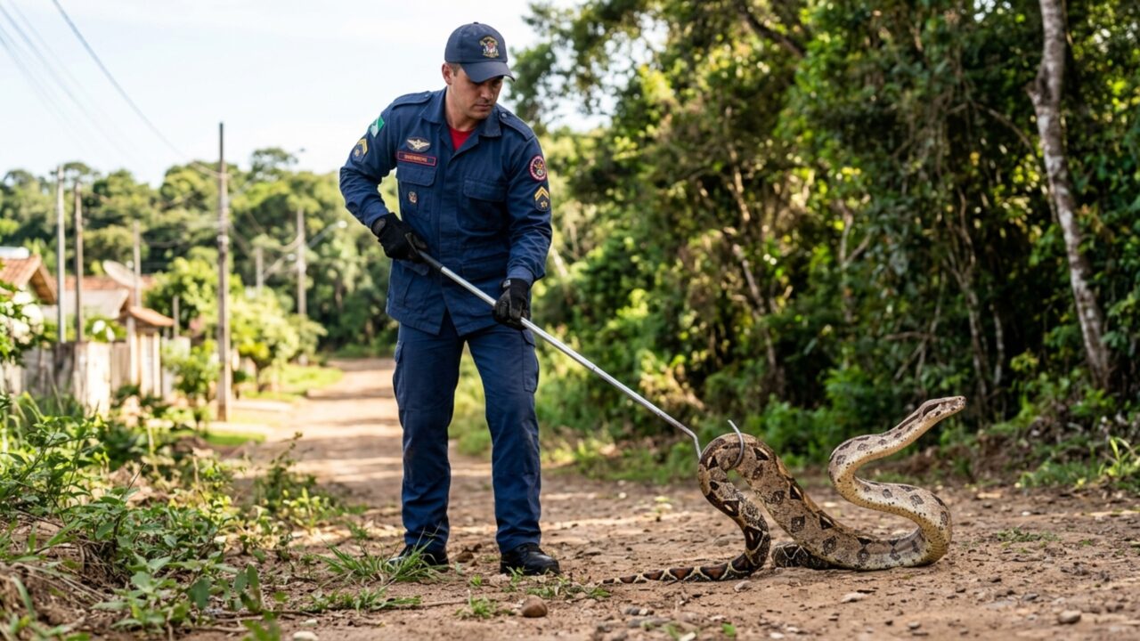 Durante 19 anos de trabalho, veterinário nunca havia recebido uma cobra daquela espécie no município até um exemplar de 1,5 metro aparecer