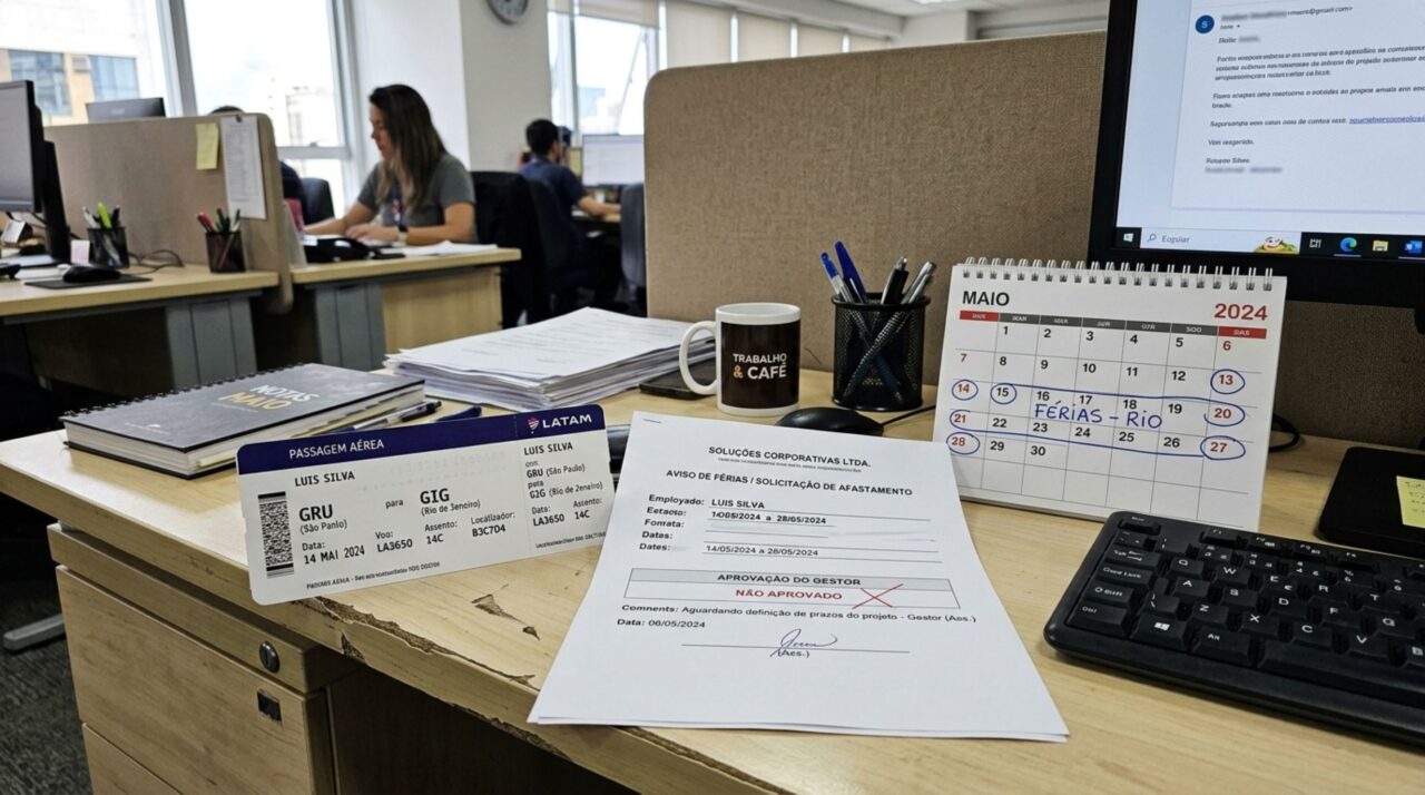 Trabalhador compra passagem acreditando que poderia escolher sozinho o mês das férias, CLT explica quem define quando o descanso será concedido
