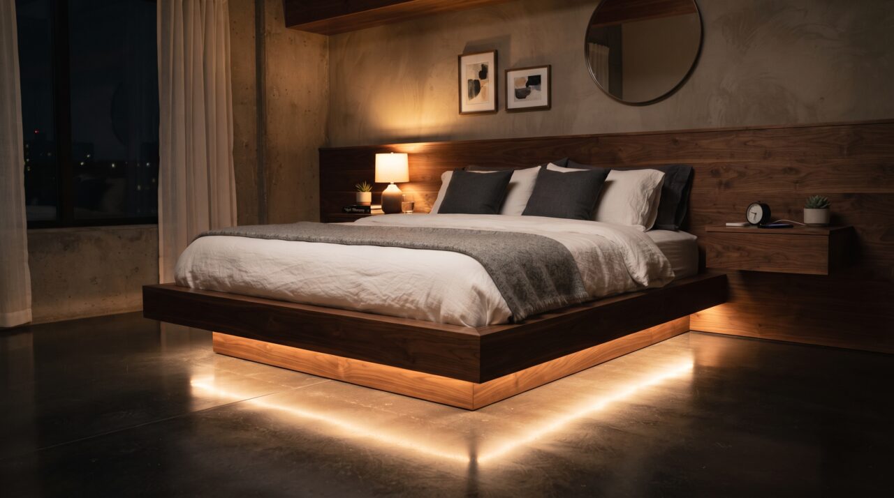 Custo e itens para fazer uma cama flutuante com iluminação LED em 2026
