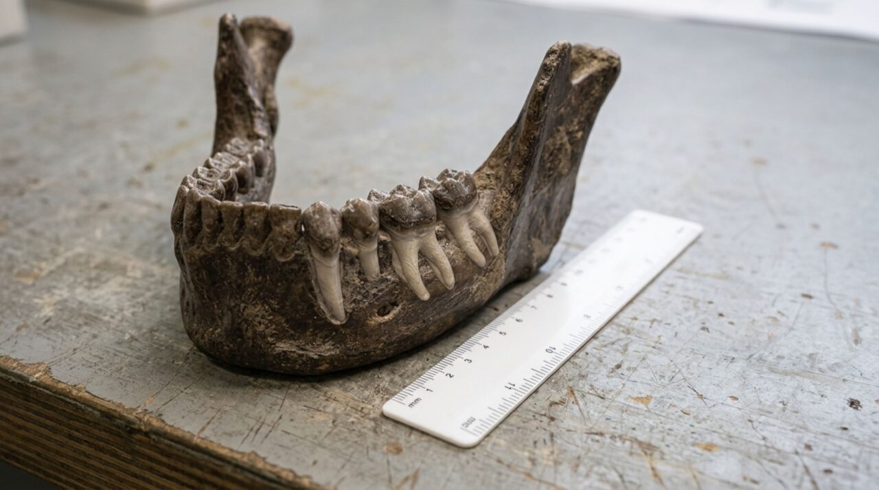 A mandíbula parcial e os dentes de MLP-3000 permitiram confirmar o gênero Paranthropus, embora a espécie continue indeterminada