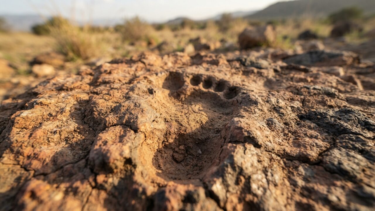 Pegadas de 1,4 milhão de anos registraram oito parentes humanos caminhando juntos e alguns tinham tamanho corporal maior do que os cientistas esperavam