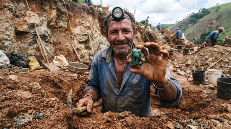 As regiões brasileiras em Minas Gerais, Bahia e Goiás que concentram as formações geológicas favoráveis às esmeraldas