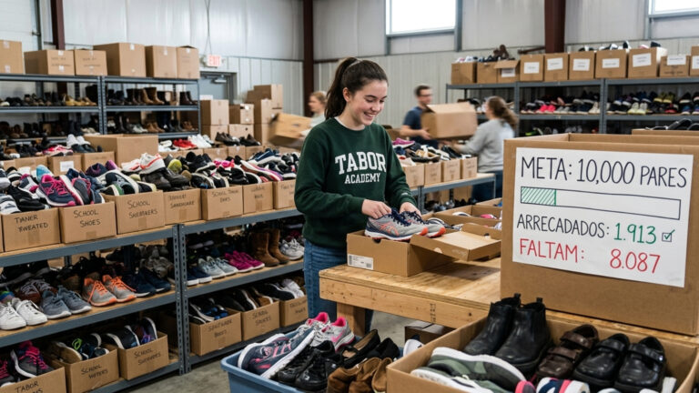Garota de 15 anos começou a colecionar sapatos depois da escola agora ela já colecionou 1.913 pares para pessoas necessitadas