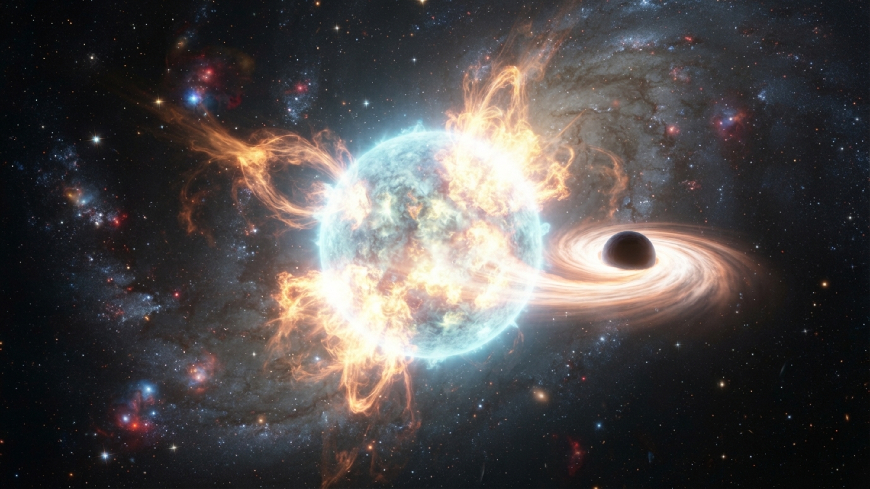 Uma estrela explodiu 27 vezes sem virar supernova: astrônomos descobriram que o culpado pode estar escondido ao lado dela