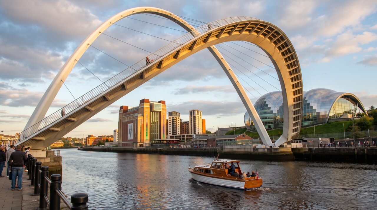 O funcionamento e as curiosidades arquitetônicas da Ponte do Milênio de Gateshead