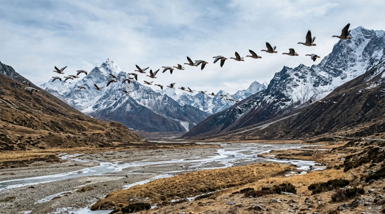 O animal que consegue sobreviver em altitudes extremas onde a quantidade de oxigênio é muito menor do que ao nível do mar