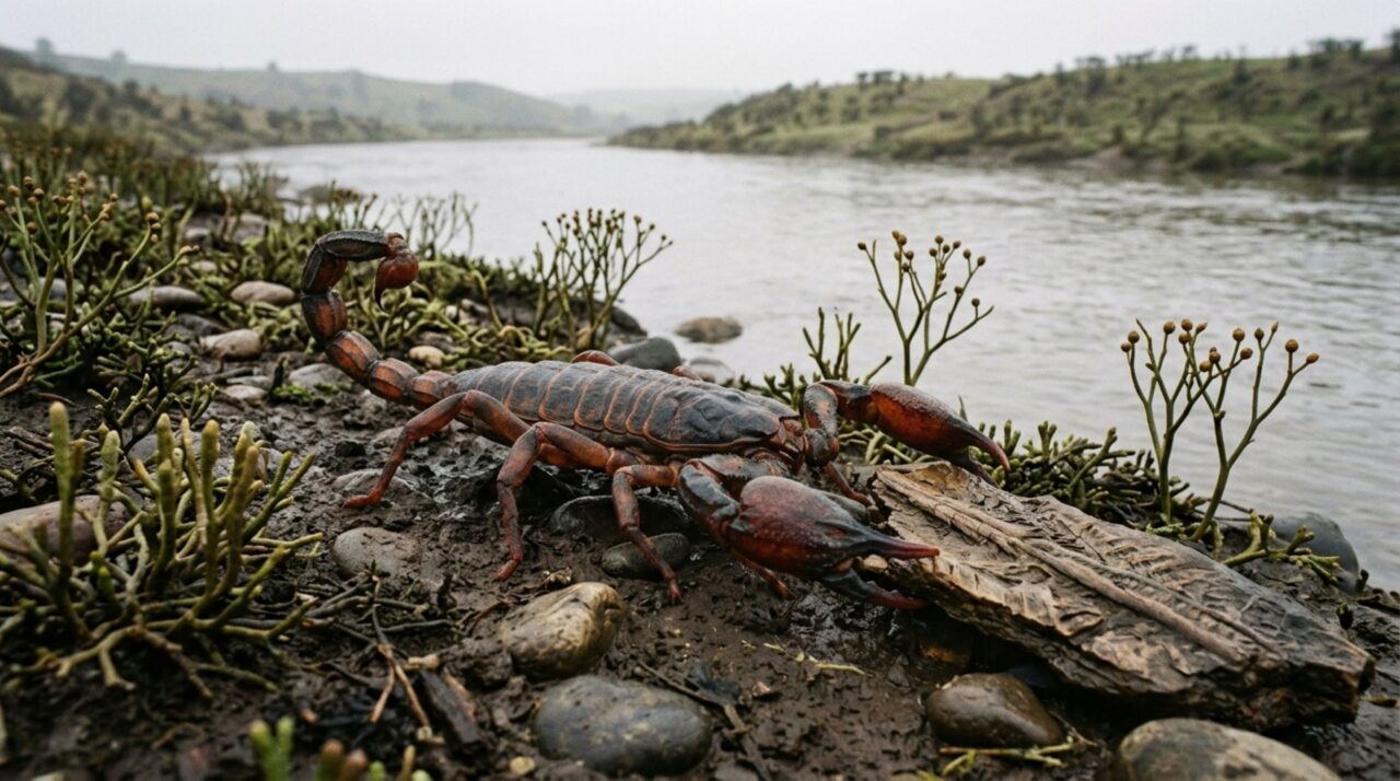 Um escorpião de 415 milhões de anos passou de 1 metro de comprimento e esteve entre os primeiros grandes predadores a explorar a terra firme