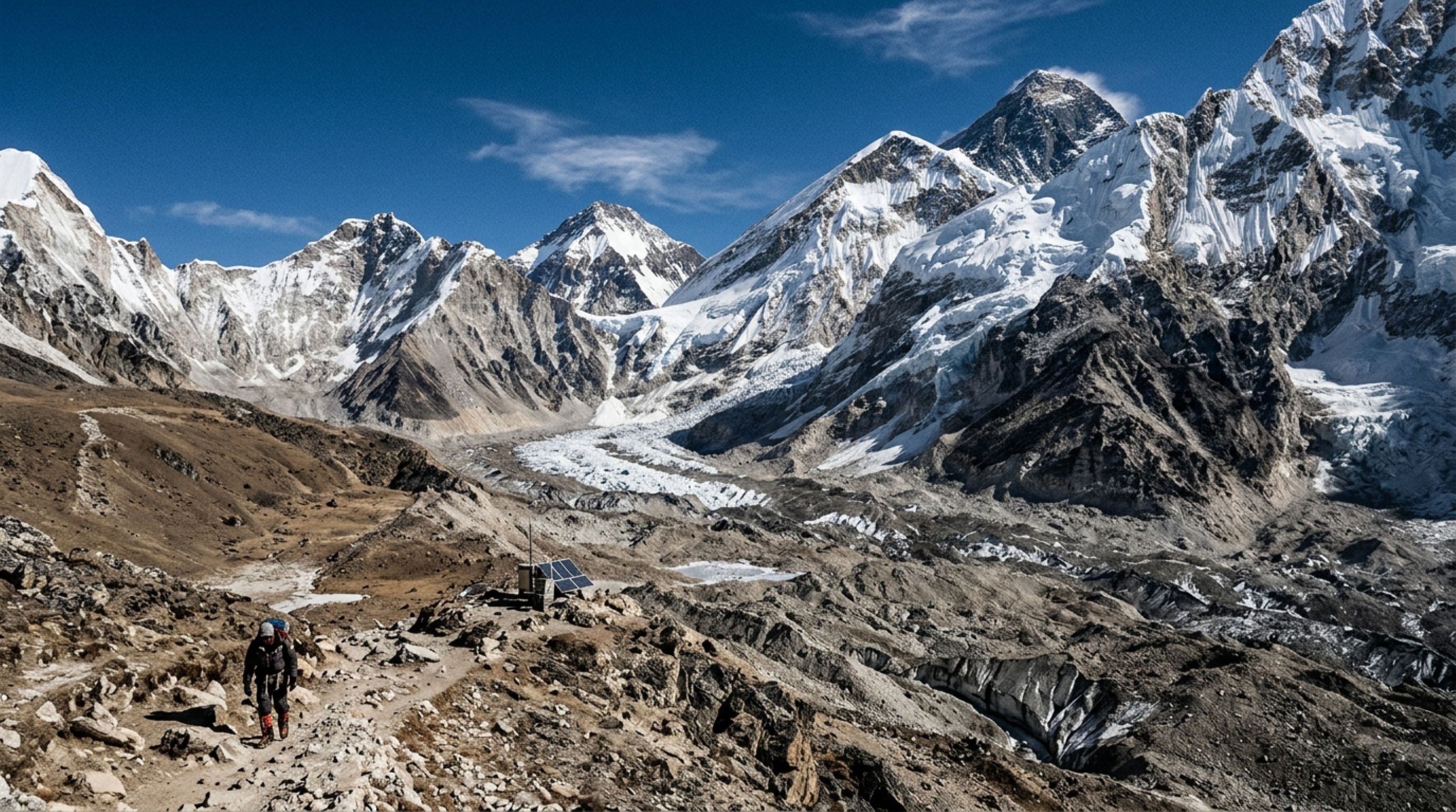 A linha de neve subiu cerca de 150 metros perto do Everest em poucas semanas sem derreter porque o gelo passou direto para vapor