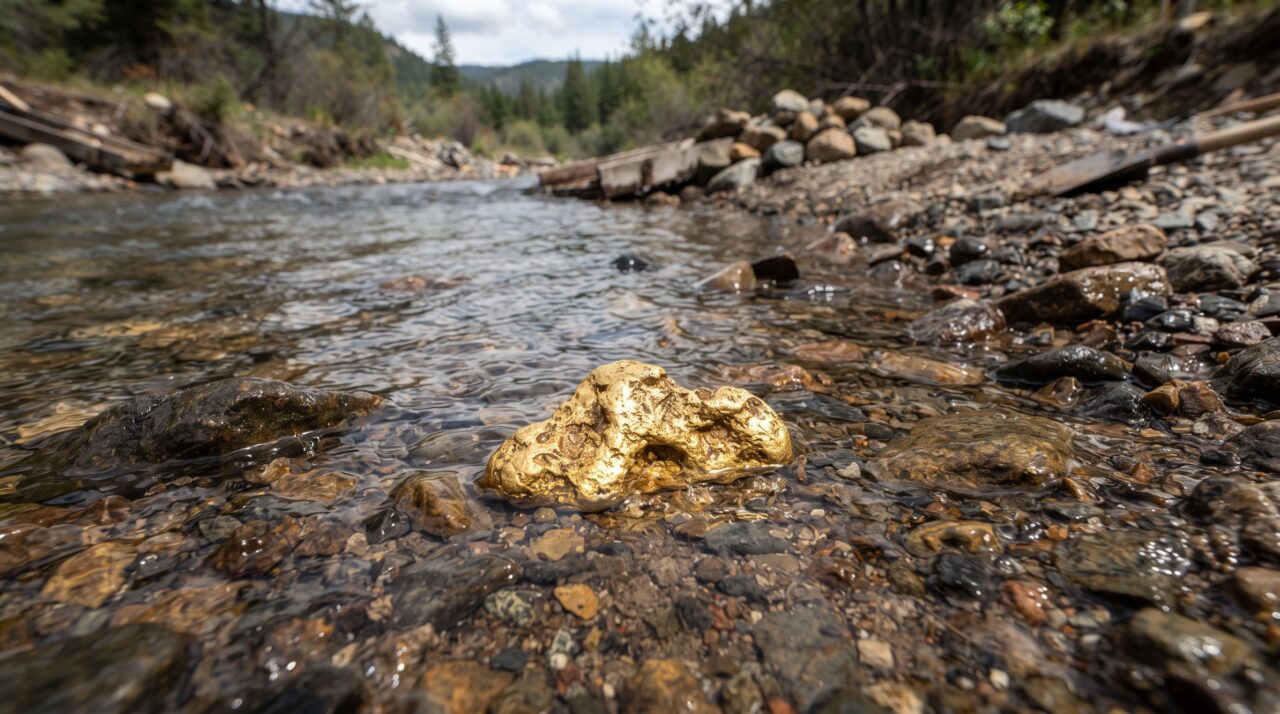 Por que o ouro aparece em determinados rios e não em outros? A relação entre montanhas, erosão e antigos depósitos minerais