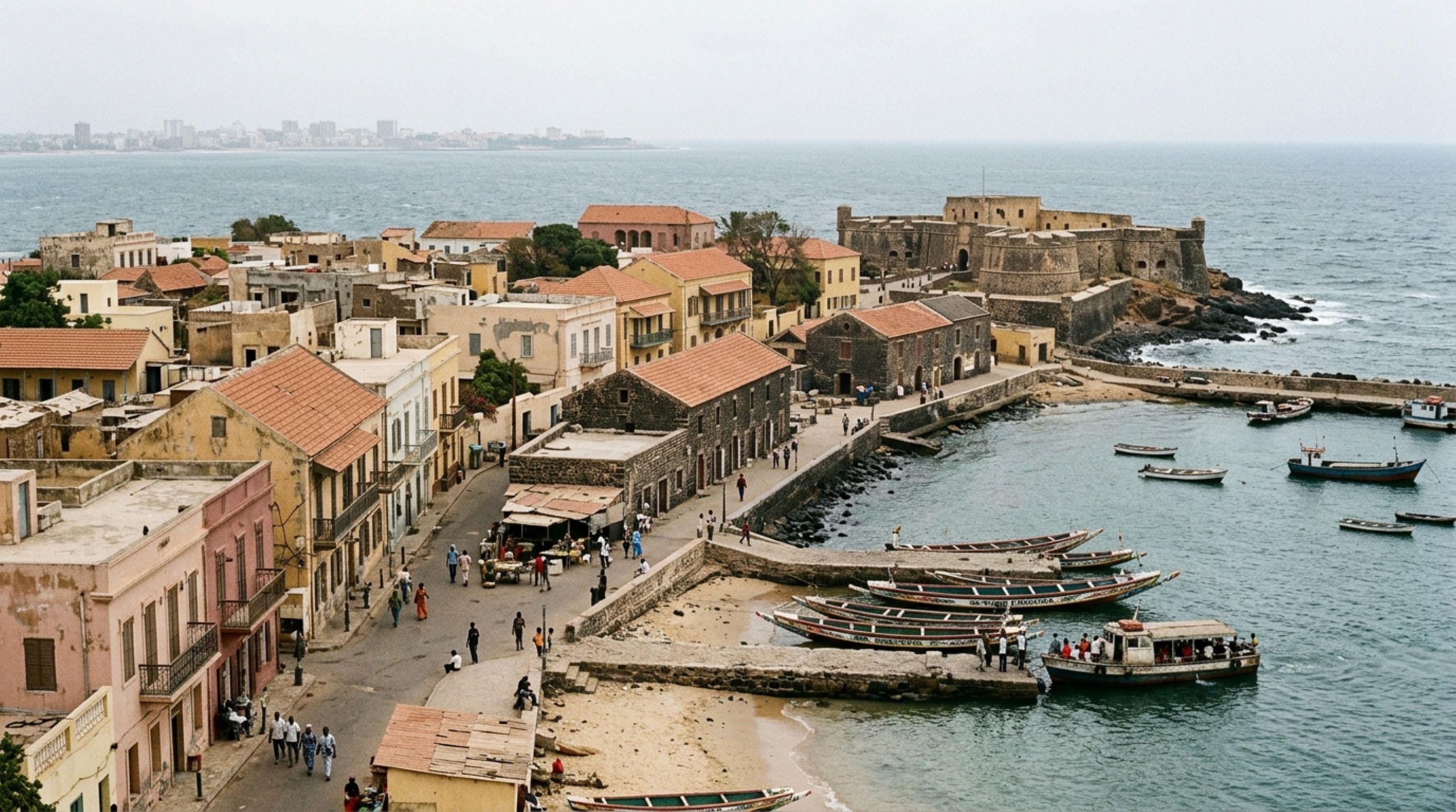 Uma ilha virou fortaleza diante do Senegal e preserva séculos de disputa pela costa atlântica