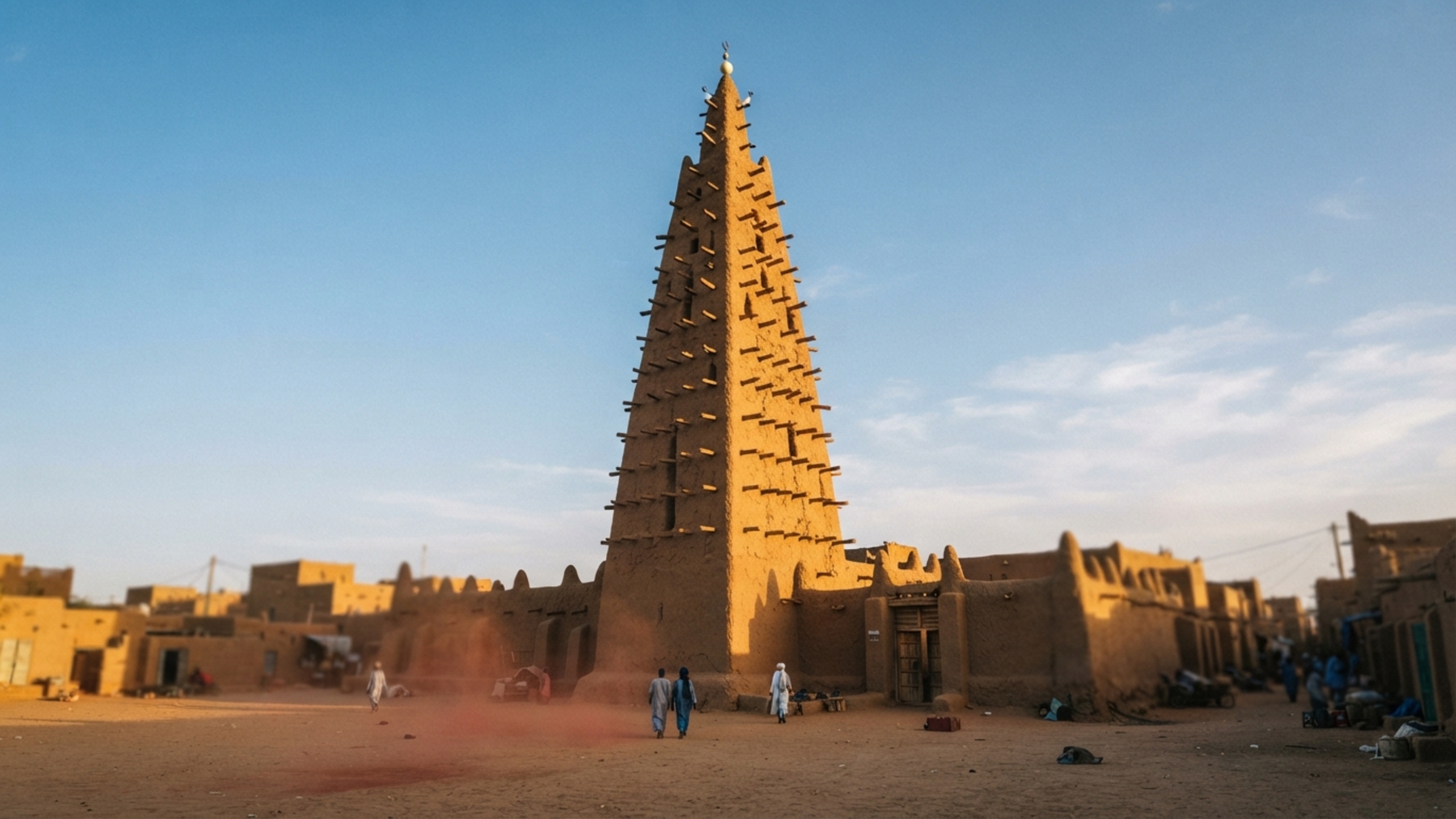Uma cidade de terra vermelha ergueu muralhas no Sahel: Agadez cresceu no cruzamento de caravanas que atravessavam o Saara