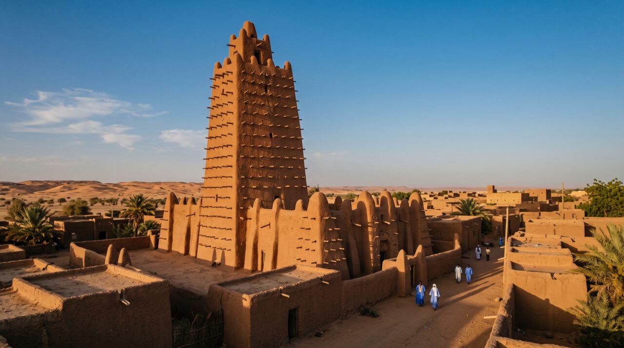 Uma muralha de barro cresceu no deserto por séculos: antiga cidade de Agadez ainda se organiza ao redor de um minarete de 27 metros