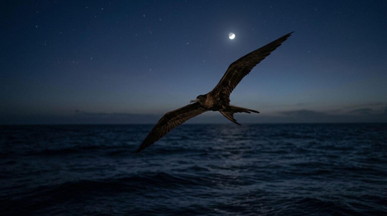 O pássaro que consegue dormir enquanto permanece voando e utiliza períodos extremamente curtos de sono durante longas jornadas sobre o oceano