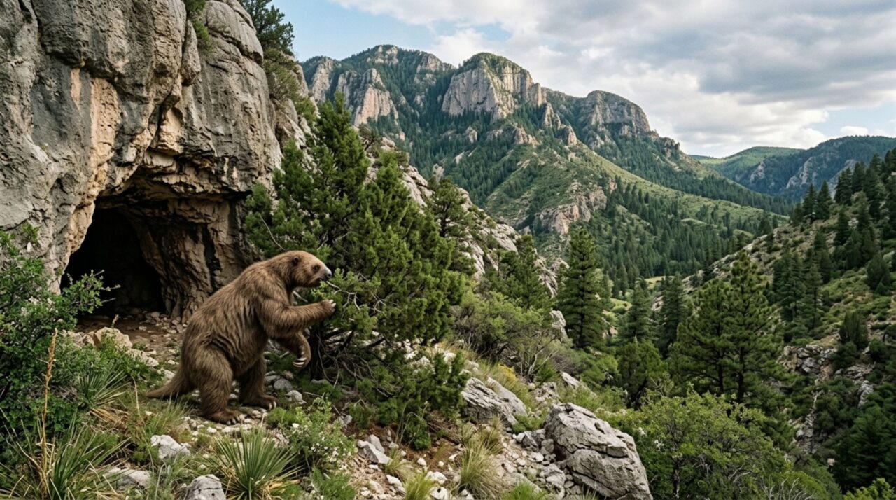 Quatro cavernas numa única cadeia montanhosa guardaram fezes de preguiças gigantes e pólen suficiente para acompanhar 13 mil anos de vegetação
