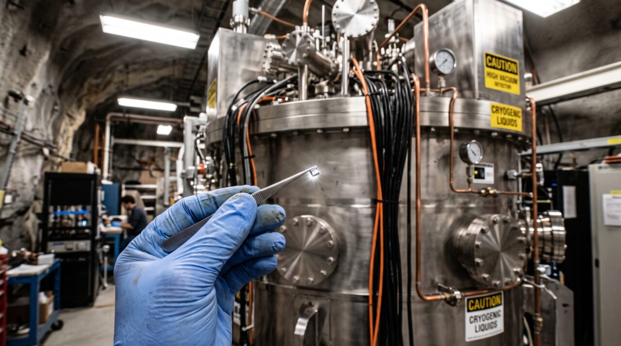 Um pequeno ímã ficou flutuando e esperou algo invisível bater: experimento procura matéria escura milhões de vezes mais pesada