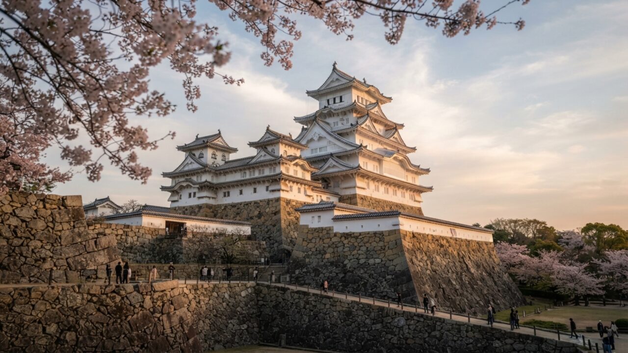 Um castelo japonês esconde um labirinto atrás das paredes brancas: 83 edifícios transformam o caminho até a torre numa defesa