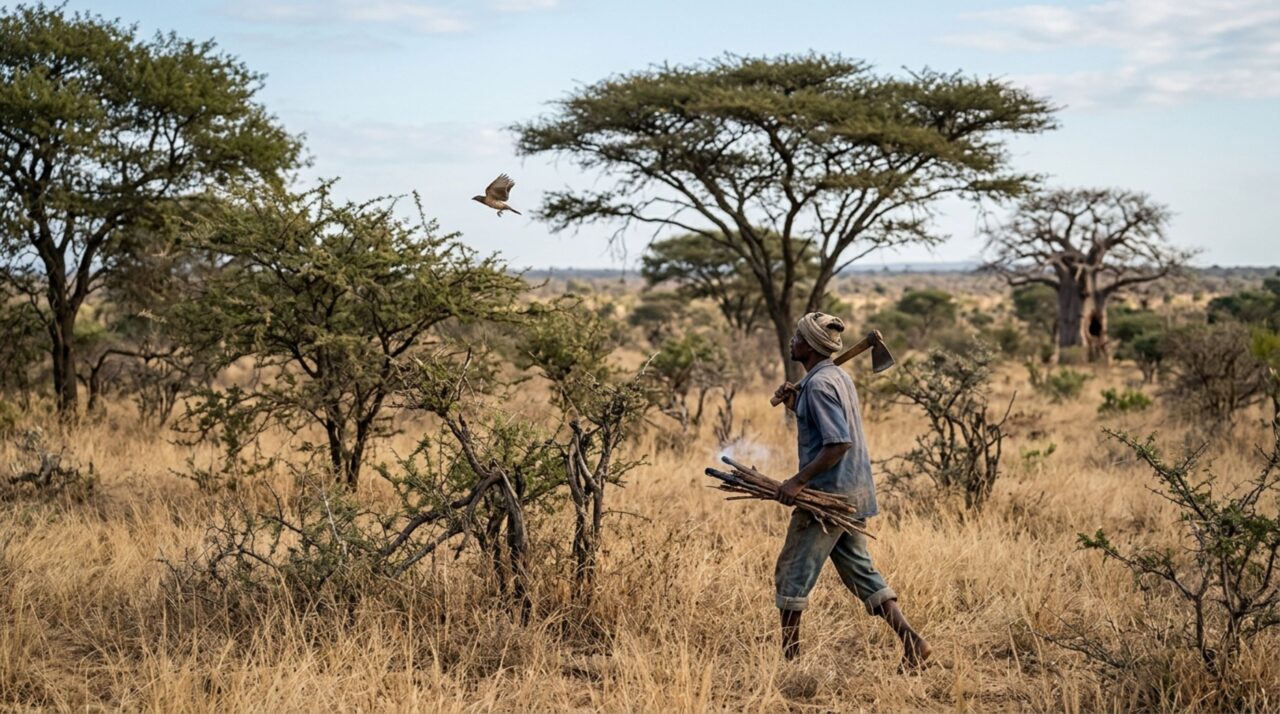 Uma ave africana segue humanos até colmeias selvagens e recebe cera como recompensa depois que pessoas retiram o mel